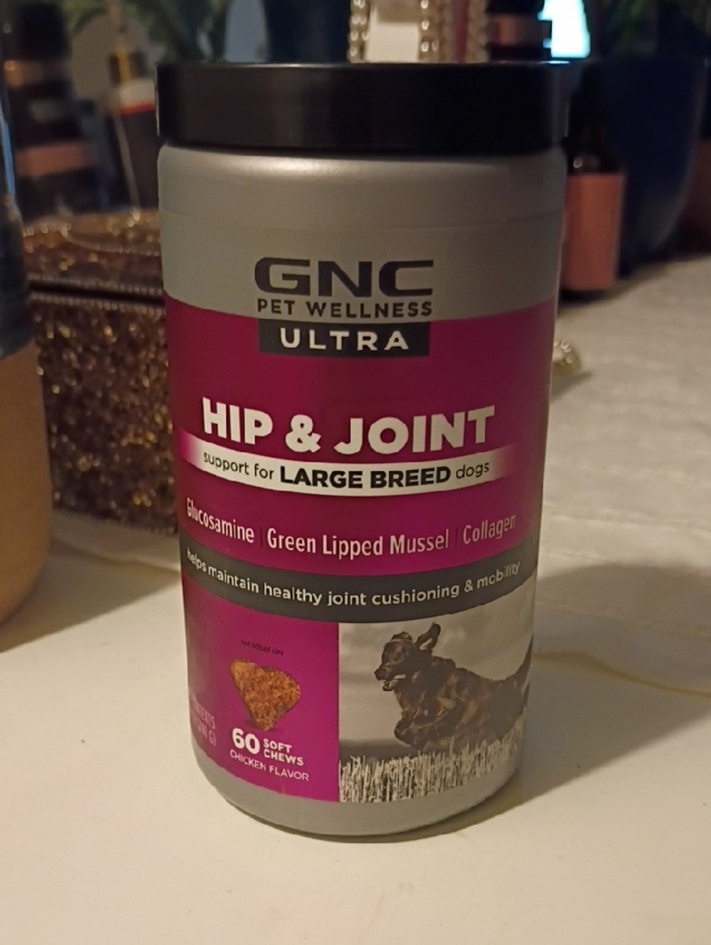 GNC Pet Wellness Ultra Hip & Joint Chews for Large Breed Dogs - Pink